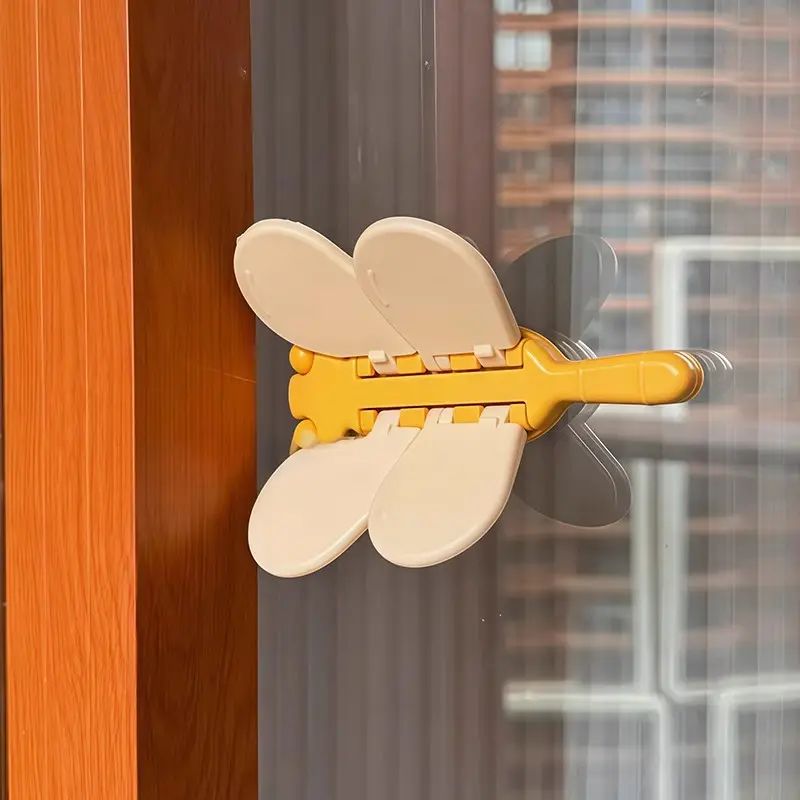 儿童宝宝安全防护窗户锁扣免打孔防夹手门窗平移推拉限位 器可移