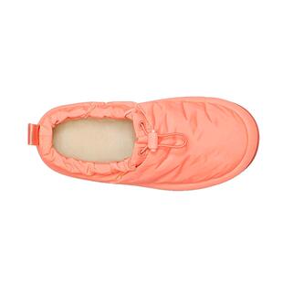 自营欧洲直邮UGG22秋冬款橘色织物面料弹力带调节橡胶鞋底防水拖