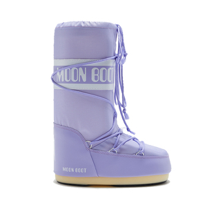 Moon Boot经典款男女同款不分左右紫色ICON尼龙高筒雪地靴