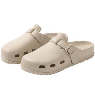 远港外穿勃肯凉拖鞋女夏2026新款防滑家居包头洞洞鞋男一脚蹬半拖