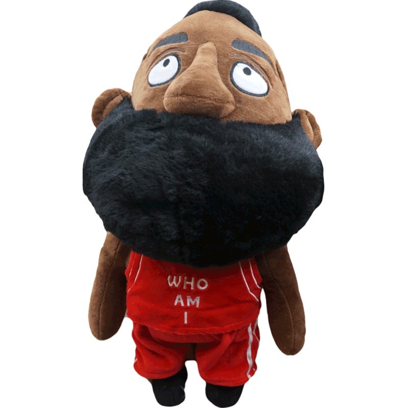 超萌Q版卡通NBA篮球哈登詹姆斯库里造型公仔娃娃男生礼物毛绒玩具