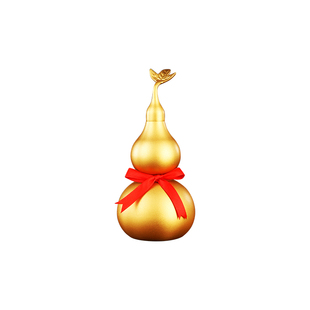 铜葫芦摆件纯铜镇宅客厅招财玄关开口八卦五帝钱挂件店铺开业礼品