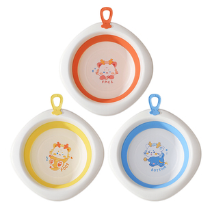 婴儿可折叠洗脸盆专用洗屁屁股新生儿童初生宝宝家用小盆子三件套