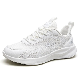 回力运动鞋男2025春季新款薄款网面透气白色减震轻便软底跑步鞋男