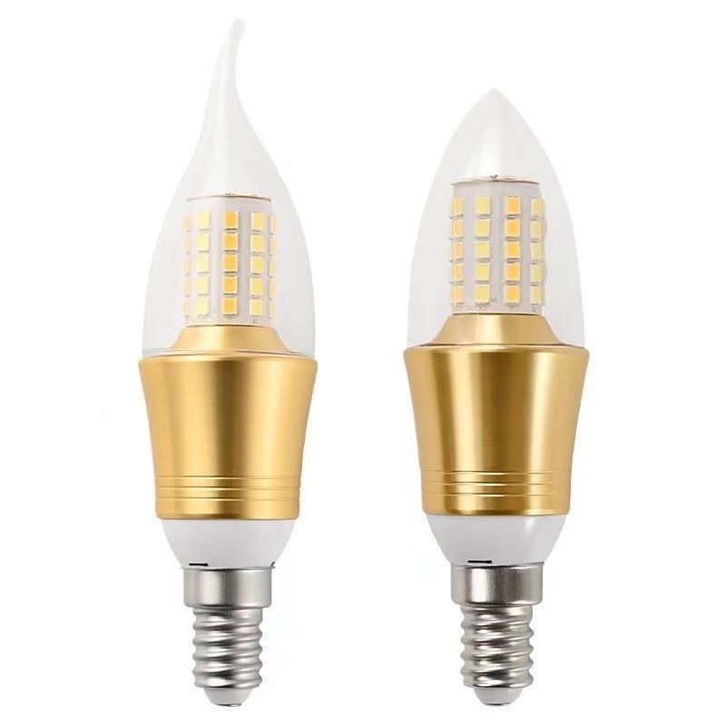 led灯泡e27e14小螺口节能灯家用超亮水晶吊灯蜡烛玉米灯一级护眼