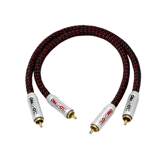 西电之韵 结晶铜发烧双莲花音频线音响胆机信号线CD功放RCA过机线