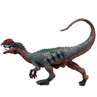侏罗纪2双冠龙双棘龙仿真恐龙玩具模型静态塑胶实心摆件儿童礼物