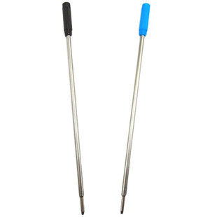 忆涵11.6CM管径2.5MM铁皮高士蓝色黑色圆珠笔芯1.0MM国产笔用