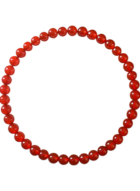 赵露思许妍同款纯天然红玛瑙手链女2026马年本命年红色转运珠手串