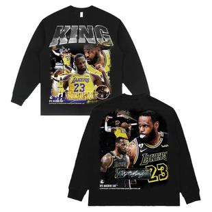 DPS「Lebron James」勒布朗詹姆斯美式复古篮球T恤短袖小领口重磅