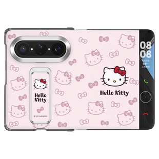 HelloKitty正版适用华为puraxmax手机壳新款凯蒂猫purax2支架腕带pura典藏版x挂绳翻盖全包max外壳保护套折叠