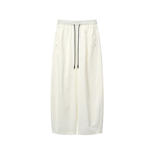 SEAWHEN海维恩夏季索罗娜防晒气球裤女松紧腰高级感抗皱阔腿裤