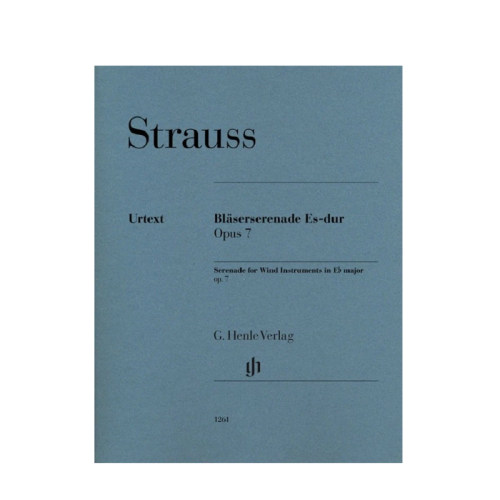 施特劳斯 小夜曲 降E大调 op7 管乐合奏 总分谱 亨乐原版乐谱书 STRAUSS Serenade for Wind Instruments HN1261