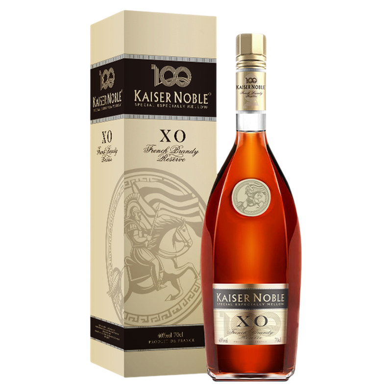 法国进口正品凯萨贵族皇爵100限定XO白兰地洋酒烈酒700ml酒40度