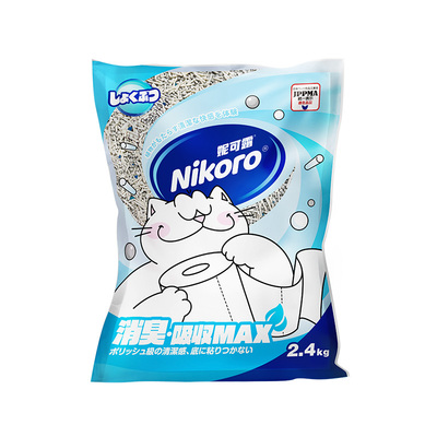 妮可露Nikoro木薯植物豆腐膨润土混合猫砂除臭低尘2.4kg*10