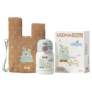 UOOHA迷你吨双饮便携保温杯316L不锈钢水杯水壶