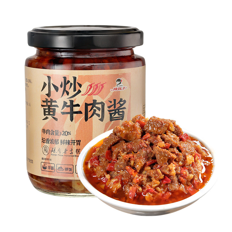 湖南特产辣妹子小炒黄牛肉酱湘菜辣椒酱