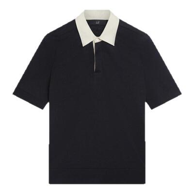【季末特惠】dunhill登喜路男亚麻真丝短袖 Polo 衫