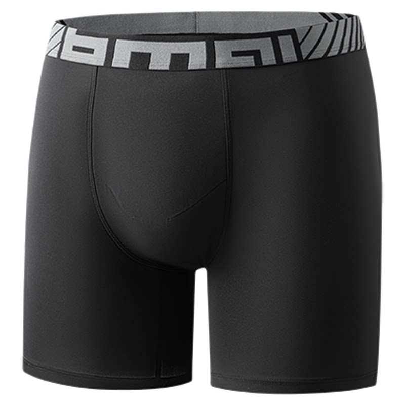 必迈男子跑步竞训轻弹内裤透气速干运动亲肤舒适防磨档平角短裤