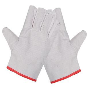 耐用耐磨机械工作电焊工劳保防护手套全衬双层加厚24线帆布手套