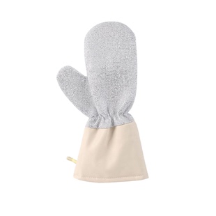 钢丝皮革洗碗手套加长加厚防水护手不伤锅神器刷洗碗专用清洁手套