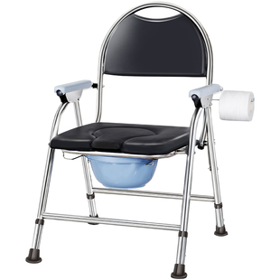 坐便器老人移动马桶坐便椅孕妇凳老年人家用结实折叠厕所便携神器