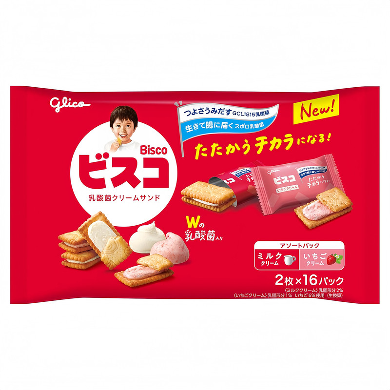 日本格力高宝宝乳酸菌夹心饼干