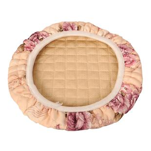 布艺小圆凳套罩全包松紧圆凳子罩套圆形吧椅矮凳坐垫椅罩家用四季