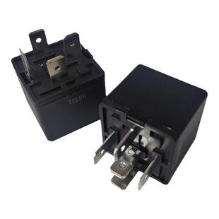 汽车继电器24V 12V正泰40A喇叭远近光油泵风扇4脚5针通用防水改装