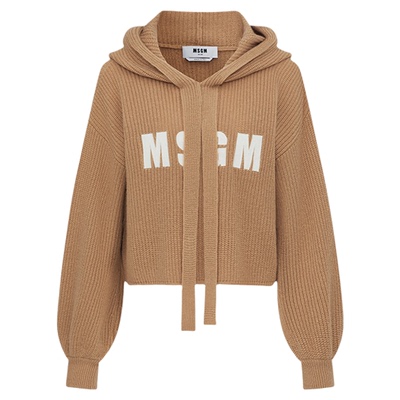 MSGM羊绒连帽卫衣女士秋季潮流