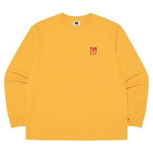 KODAK柯达2025春夏男女同款纯色T恤时尚潮流圆领套头长袖上衣