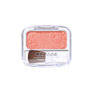 日本Cezanne倩诗丽单色雕花腮红膨胀色自然提亮哑光胭脂奶茶玫瑰