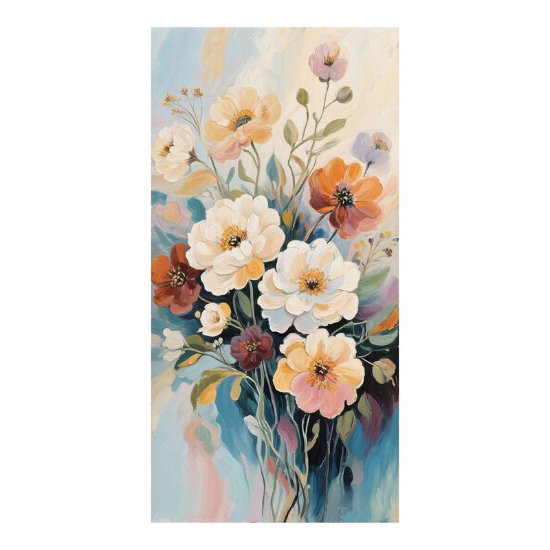 白鹿艺术纯手绘油画繁花似锦花卉