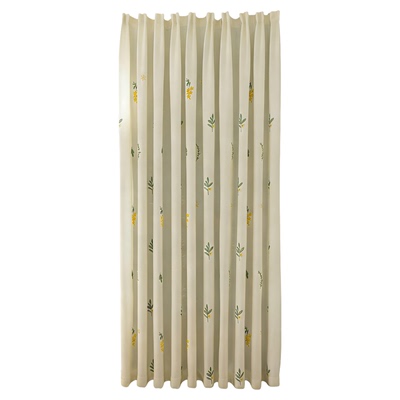 半遮光轻奢简约窗帘布绣花