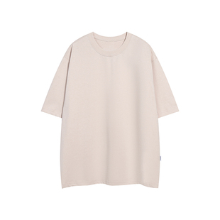 Nobodyknows夏季基础290g日系重磅纯色新款半袖tee纯棉短袖男女