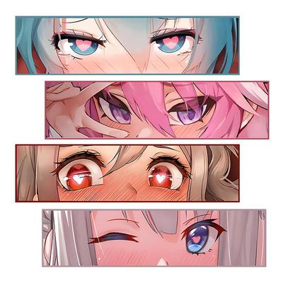 二次元少女反光车贴动漫可爱贴纸