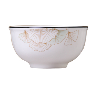 10只碗家用2025新款4.5/5英寸陶瓷饭碗 北欧风高颜值米饭碗小碗