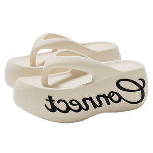 8.0CM厚底增高人字拖女夏季防滑时尚度假沙滩鞋居家可外穿凉拖鞋