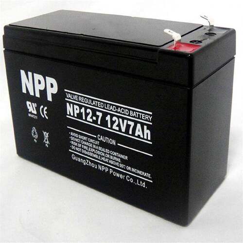 NPP耐普蓄电池NP127Ah7.5Ah12V7AH7.5AH电梯UPS电源消防门禁EPS