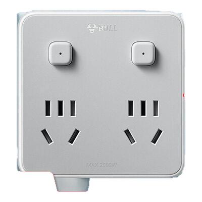 公牛多功能插座扩展多孔插排插线板插板一转二三多功能转换器插头