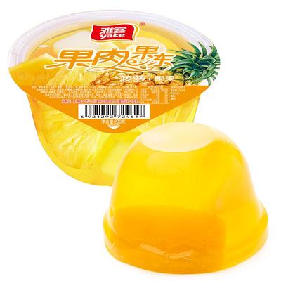 雅客果肉果冻霸气果肉果冻大杯装儿童休闲小零食椰果冻200g×16杯