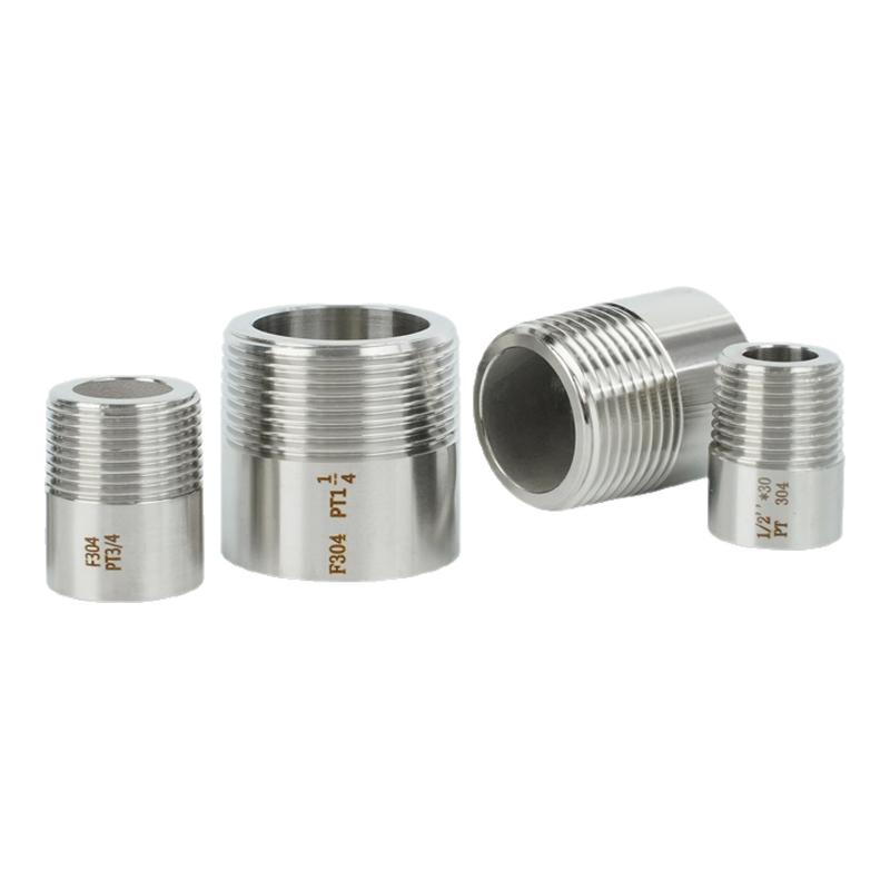 304不锈钢单头丝加厚外螺纹直接高压焊接单边丝无缝水管外丝接头