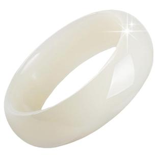 加宽版天然新疆和田玉羊脂白玉金丝玉宽版手镯情人节女友玉镯礼物