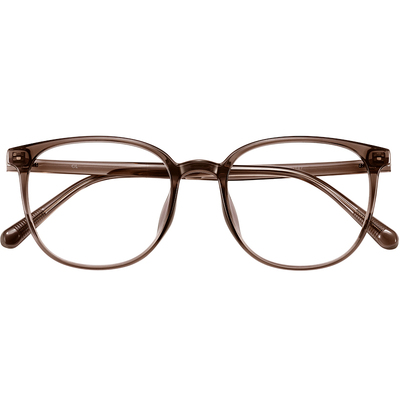 乐申新款素颜显白冰美式茶框眼镜