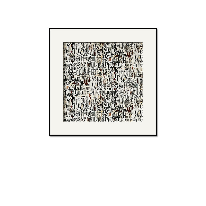 现代极简客厅装饰画砂岩肌理高档抽象画酒店过道玄关挂画卧室壁画