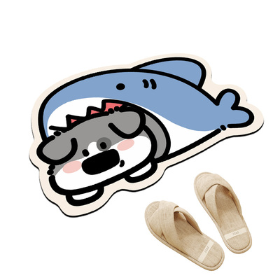 硅藻泥卡通浴室耐脏防滑地垫