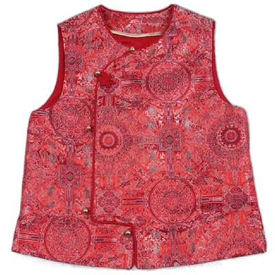 燕子中式锦缎春秋款马甲品质保证