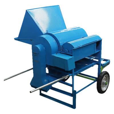 新140型大口径双滚筒脱粒机独轮