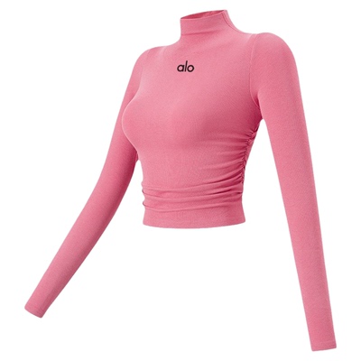 AloActive高领显瘦瑜伽t恤速干衣