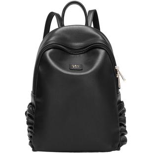 稻草人新款书包休闲双肩包大学生通勤电脑包大容量旅行出游背包女